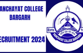 PANCHAYAT COLLEGE BARGARH Recruitment 2024